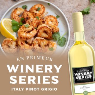 Our En Primeur Winery Series Italy Pinot Grigio opens with floral and pear notes, with hints of citrus and green apple on the finish. The palate is elevated with its perfect harmony of fruit and crisp acidity. The perfect white wine to pair with any upcoming spring brunches! Pair this wine with grilled halibut, buttery shrimp, or a light crab salad.

Find at a retailer near you! 🔗 Link in Bio 

#RJSCraftWine #EnPrimeurWinerySeries #PinotGrigio #WhiteWine #FoodandWine #ItalianWine