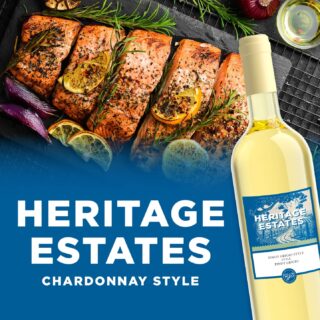 This wine is a traditionally dry and lightly oaked Chardonnay with pear, apple, herbal and mineral notes and a crisp finish. Enjoy with grilled fish, chicken or buttered popcorn! 🍿🐟🍗🥂

Grab at a retailer near you! 🔗 Link in Bio

#RJSCraftWine #WineoftheMonth #FoodandWine #WinePairing #HeritageEstates #Chardonnay #WhiteWine