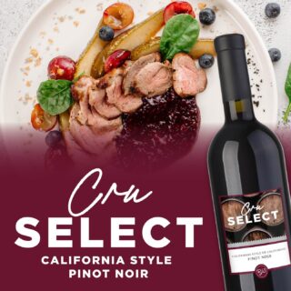 This California style Pinot Noir features notes of rich tobacco and ripe dark cherries. The hint of oak and velvety tannins on the palate are a pleasant surprise! Pair with duck breast and pomegranate citrus glaze or pancetta-wrapped grilled turkey - YUM!🍷

Grab at a retailer near you! 🔗 Link in Bio

#RJSCraftWine #WineoftheMonth #FoodandWine #WinePairing #CruSelect #PinotNoir #RedWine