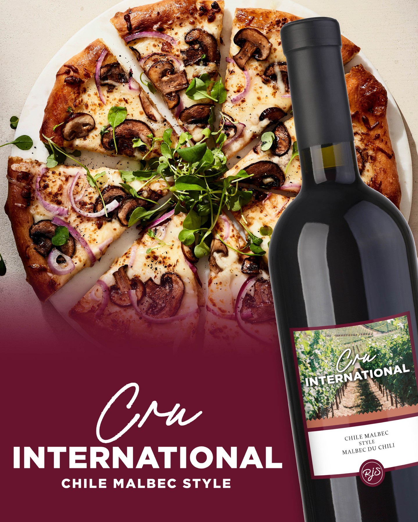 Warm spice notes, aromas, and flavours of ripe blackberry and blackcurrant. Chile is well known for these chewy, deep, rustic red wines with intense cherry flavours and blended oak undertones. 🍷🍒

Try pairing with a mushroom wood-fired pizza, or even grilled steak with Chimichurri!🍕🥩

Find it at a retailer near you today! 🔗Link in Bio

#RJSCraftWine #RedWine #Winemaking #CraftWine #FoodandDrink #WinePairings #ProudlyCanadian #SupportLocal
