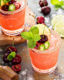 With the Canada Day weekend approaching, celebrate with a delicious yet festive Spicy Cherry Margarita!🍒🌶️🇨🇦😎

INGREDIENTS
2 oz RJS Cru International BC Pinot Noir
1 oz Tequila 
3/4 oz Lime juice
1/2 oz Agave Syrup
5 - 10 Cherries
For garnish:  sliced Jalapeños, Sprig of Mint, and Lemon wheel

DIRECTIONS
1. Add lime juice, a few cherries, and agava to a shaker then muddle
2. Add in your RJS Cru International BC Pinot Noir, tequila, and ice then shake until chilled
3. Strain into a glass with ice
4. Garnish with fresh cherries, sliced jalapeños, a fresh sprig of mint, and a bright lemon wheel, ENJOY!

TIP: Muddle in some sliced jalapeños for some extra SPICE!🔥

#CocktailoftheMonth #PinotNoir #WineCocktail #CocktailLovers #SummerCocktail #PaitoSeason #CraftWine #CherryCocktial #CruInternational #CocktailRecipe #BritishColumbia #Margarita #SpicyMargarita #CanadaDay