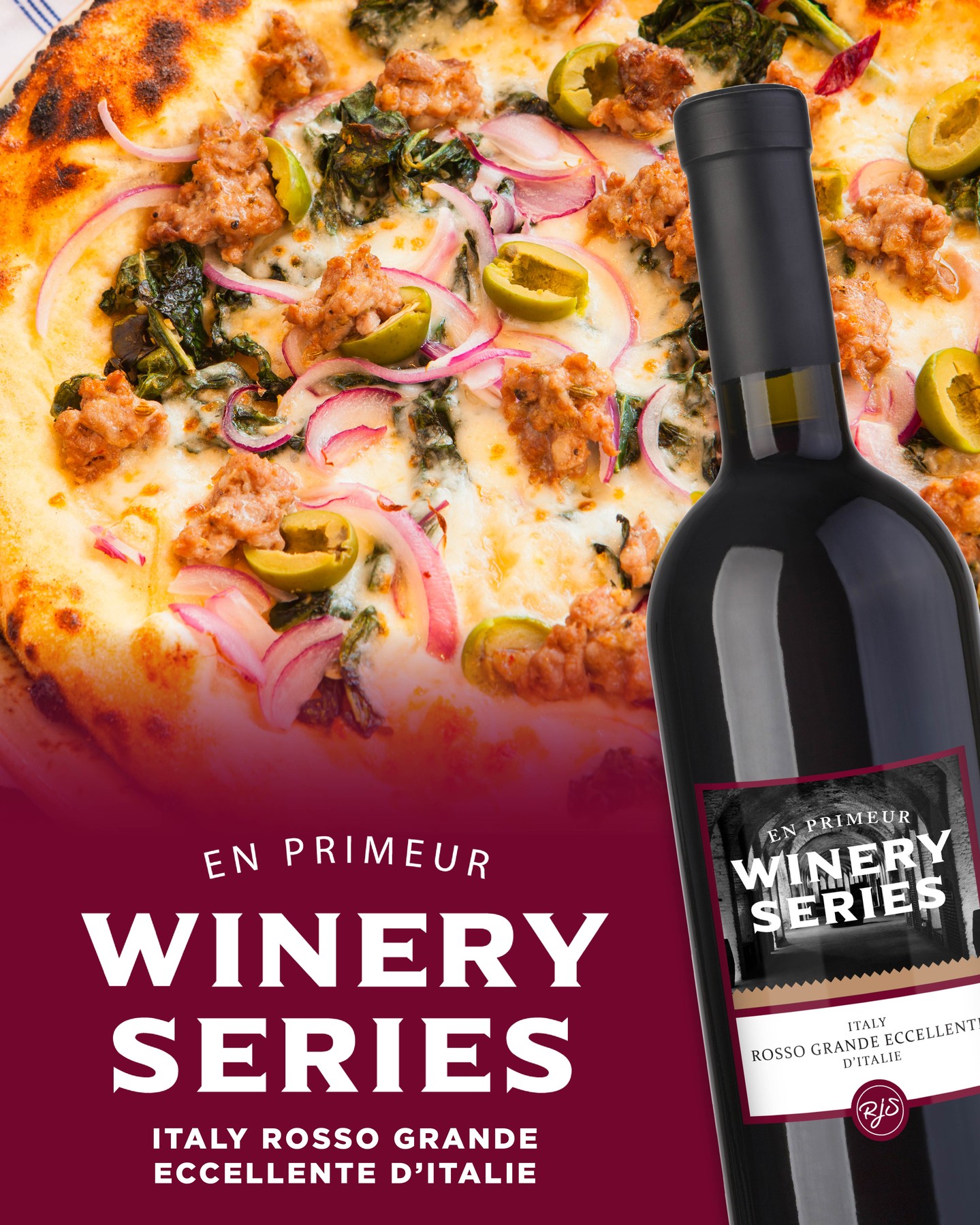 This wine has a delectable bouquet of sweet ripe berries, spices, and cherries with firmly structured tannins. This assertive wine is bold in all aspects. The perfect for sipping during autumn or winter — by the fire, or with a comforting meal! 🍂🍷 

Try pairing this wine with a hearty sausage and fennel pizza, saucy butternut squash risotto, or even some sharp provolone or Asiago cheese.

Grab at a retailer near you! 🔗 Link in bio

#RJSCraftWine #WineoftheMonth #FoodandWine #WinePairing #EnPrimeurWinerySeries #ItalianWine #RedWine #CraftWine #CanadianOwned #ProudlyCanadian #SupportLocal