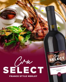 Impressive aromas of farm fresh strawberries, violets, and vanilla framed with soft, silky tannins. Powerful notes of ripe raspberries, cherries, and dark fruit on the palate. A true French classic!

Try pairing with Grilled Lamb Chops or Ratatouille. 🇫🇷🍷

Get yours today at a retailer near you! 🔗 Link in bio

#RJSCraftWine #WineoftheMonth #RedWine #FrenchWine #FoodandWine #WinePairing #CraftWine #CruSelect #WineMaking #CanadianOwned #ProudlyCanadian #SupportLocal
